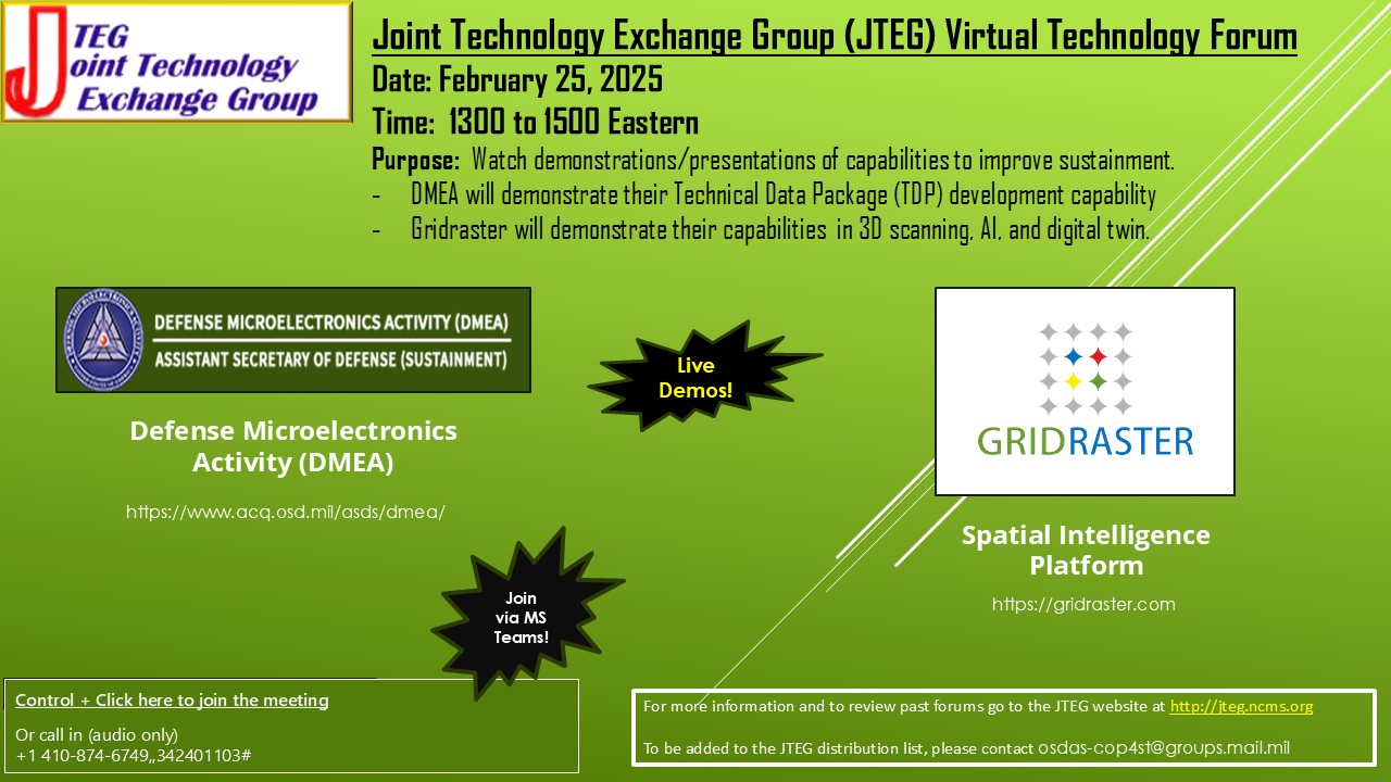 JTEG Technology Forum: February 2025