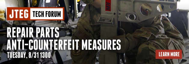 JTEG Technology Forum: Repair Parts Anti-Counterfeit Measures